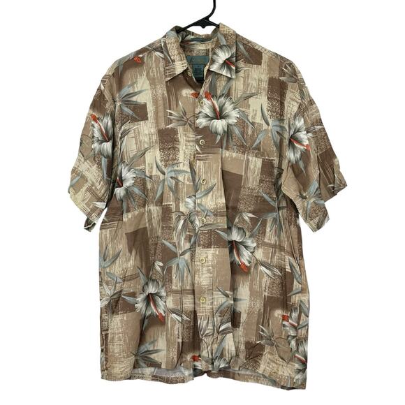 Kaylua Bay Shirt Mens Small Resortwear Hawaiian Floral Beach Tropical Vacation - Picture 1 of 5